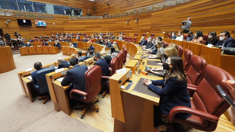 Vista general de las Cortes de Castilla y León, en Valladolid, el 22 de marzo de 2021. Vista general de las Cortes de Castilla y León, en Valladolid, el 22 de marzo de 2021.
