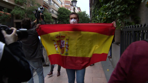 Continúan las protestas contra el Gobierno en el Barrio de Salamanca Continúan las protestas contra el Gobierno en el Barrio de Salamanca