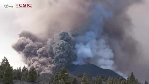 Cinco bocas y dos coladas, así evoluciona el volcán de La Palma Cinco bocas y dos coladas, así evoluciona el volcán de La Palma