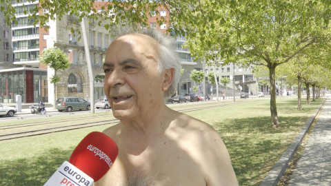 Vecinos de Bilbao hablan de la ola de calor Vecinos de Bilbao hablan de la ola de calor