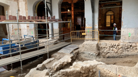Restos de la única mezquita mudéjar hallada en España Restos de la única mezquita mudéjar hallada en España