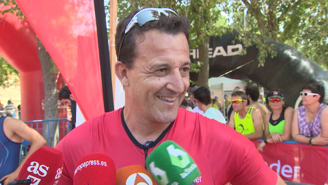 César Sánchez participa en el reto solidario Santander Triatlón César Sánchez participa en el reto solidario Santander Triatlón