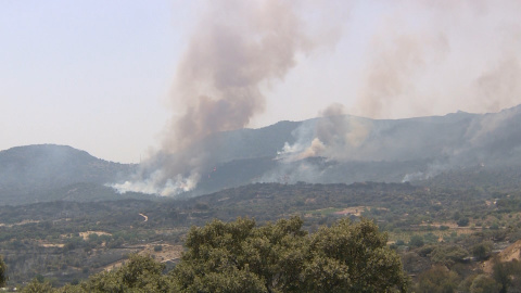 Los Bomberos buscan parar el incendio de Almorox-Cadalso Los Bomberos buscan parar el incendio de Almorox-Cadalso