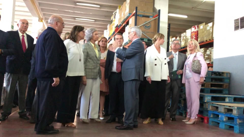 La reina Sofía visita el Banco de Alimentos de Vigo La reina Sofía visita el Banco de Alimentos de Vigo