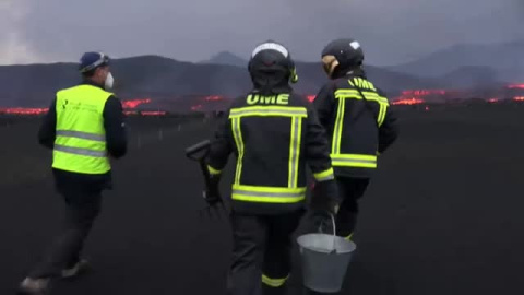 Una nueva colada arrasa el cementerio de Las Manchas Una nueva colada arrasa el cementerio de Las Manchas