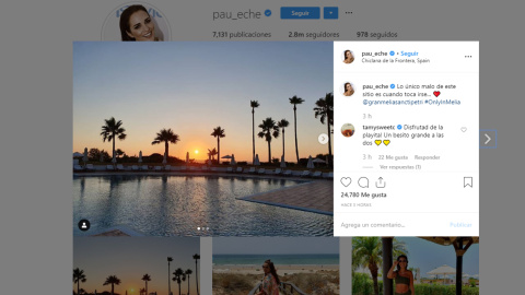 Paula Echevarría termina la primera parte de sus vacaciones Paula Echevarría termina la primera parte de sus vacaciones