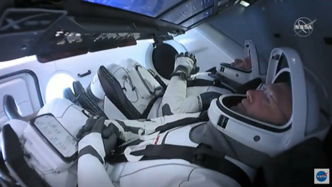 Dos astronautas parten a la Estación Espacial en una Crew Dragon de SpaceX Dos astronautas parten a la Estación Espacial en una Crew Dragon de SpaceX