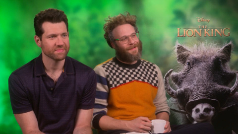 Eichner y Rogen presentan la "versión renovada" de 'El Rey León' Eichner y Rogen presentan la "versión renovada" de 'El Rey León'