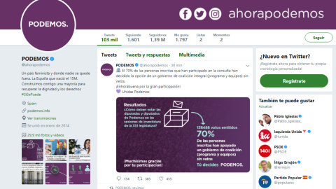 Las bases de Podemos votan por un Gobierno de coalición Las bases de Podemos votan por un Gobierno de coalición