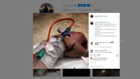Dani Rovira reflexiona en su sexta sesión de quimioterapia Dani Rovira reflexiona en su sexta sesión de quimioterapia