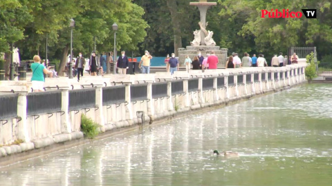 Madrid reabre sus grandes parques, que se llenan en horas Madrid reabre sus grandes parques, que se llenan en horas