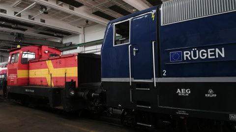Taller alemán repara viejos trenes Taller alemán repara viejos trenes