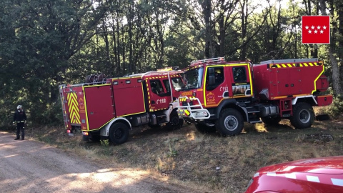 Declarado un incendio entre Robregordo y La Acebeda Declarado un incendio entre Robregordo y La Acebeda