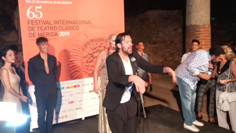 Rafael Amargo tras el estreno de 'Dionisio' en el Festival de Mérida Rafael Amargo tras el estreno de 'Dionisio' en el Festival de Mérida