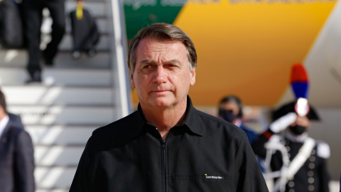 13/01/22-El presidente de Brasil, Jair Bolsonaro, llegando al Aeropuerto de Roma Ciampino Giovan Battista Pastine, antes de la Cumbre de Líderes Mundiales del G20 en Roma (29 de octubre de 2021). 13/01/22-El presidente de Brasil, Jair Bolsonaro, llegando al Aeropuerto de Roma Ciampino Giovan Battista Pastine, antes de la Cumbre de Líderes Mundiales del G20 en Roma (29 de octubre de 2021).