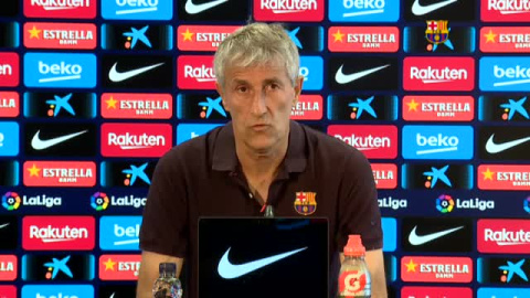 Setién: "Espero que la ventaja que llevamos ahora sea suficiente" Setién: "Espero que la ventaja que llevamos ahora sea suficiente"