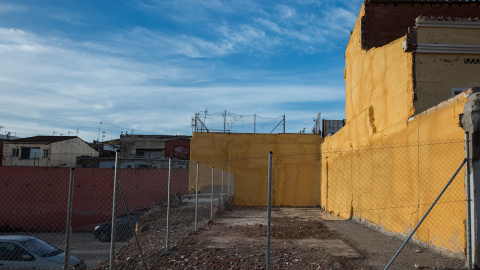 Solar tras el derribo. Solar tras el derribo.