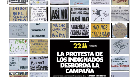 Portada de Público dedicada al 15M de mayo de 2011.- HEMEROTECA DEPÚBLICO Portada de Público dedicada al 15M de mayo de 2011.- HEMEROTECA DEPÚBLICO