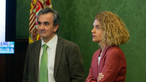José de Francisco, ex secretario de Estado y hasta ahora jefe de gabinete de Meritxell Batet, con la presidenta del Congreso. José de Francisco, ex secretario de Estado y hasta ahora jefe de gabinete de Meritxell Batet, con la presidenta del Congreso.