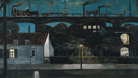  El viaducto - Paul Delvaux