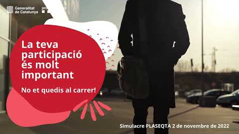 Simulacre de sirenes el 2 de novembre PLASEQTA Simulacre de sirenes el 2 de novembre PLASEQTA