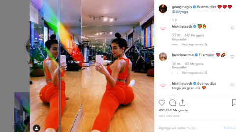 Georgina Rodríguez presume de flexibilidad en Instagram Georgina Rodríguez presume de flexibilidad en Instagram