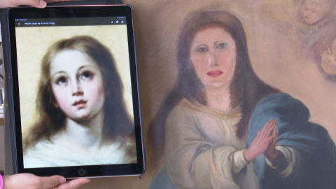 Dueño de la copia desfigurada de una Inmaculada se muestra "atónito" Dueño de la copia desfigurada de una Inmaculada se muestra "atónito"