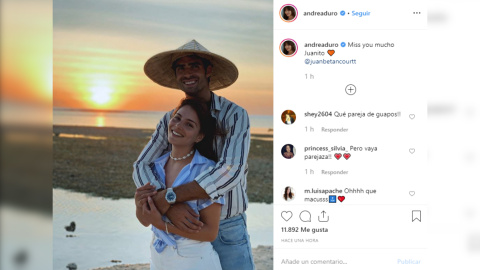 Andrea Duro confiesa que "echa mucho de menos" a Juan Betancourt Andrea Duro confiesa que "echa mucho de menos" a Juan Betancourt