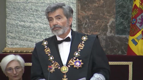 Lesmes destaca como ejemplo el juicio del 'procés' Lesmes destaca como ejemplo el juicio del 'procés'