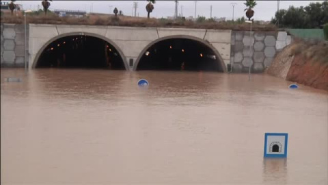 La Manga azotada por el mal temporal La Manga azotada por el mal temporal