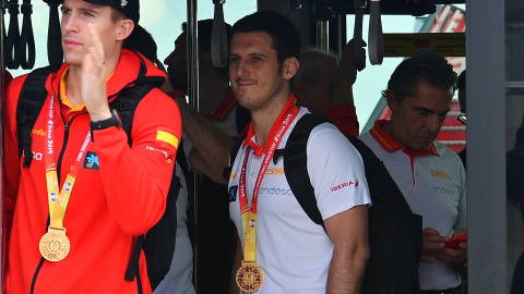 La selección española de baloncesto aterriza en Madrid La selección española de baloncesto aterriza en Madrid