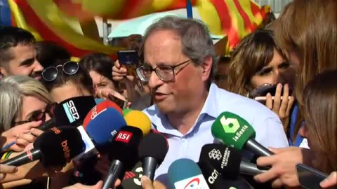 Torra: "Nuestro objetivo es la independencia" Torra: "Nuestro objetivo es la independencia"