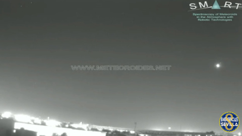 Una gran bola de fuego se ha podido avistar desde Andalucía Una gran bola de fuego se ha podido avistar desde Andalucía