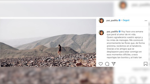 Paz Padilla: "Soy un animal herido, pero avanzo" Paz Padilla: "Soy un animal herido, pero avanzo"