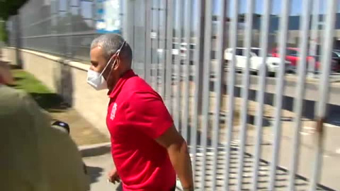 Los jugadores del Fuenlabrada llegan a Madrid Los jugadores del Fuenlabrada llegan a Madrid