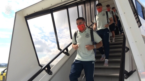 La Selección española llega a Stuttgart para el partido ante Alemania La Selección española llega a Stuttgart para el partido ante Alemania