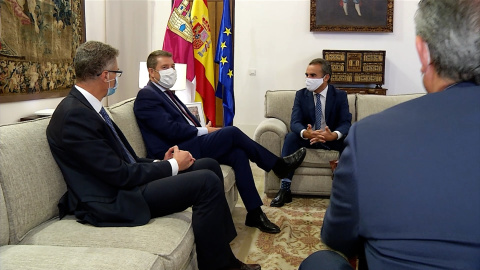 Page se reúne con el director territorial de Caixabank Page se reúne con el director territorial de Caixabank