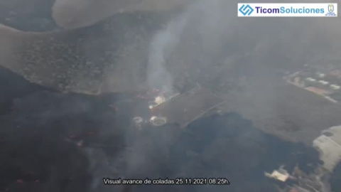 Una nueva colada destruye el cementerio de Las Manchas Una nueva colada destruye el cementerio de Las Manchas