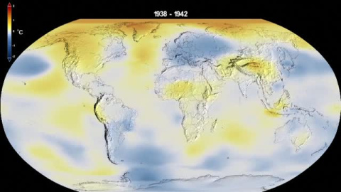 El gráfico de la máquina del tiempo muestra el aumento del cambio climático El gráfico de la máquina del tiempo muestra el aumento del cambio climático
