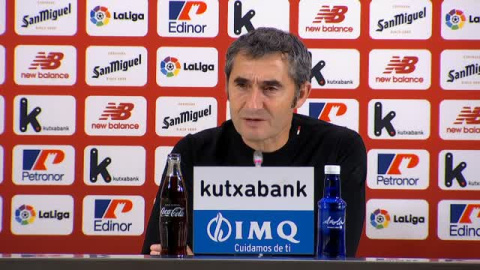 Valverde: "Nos estamos haciendo fuertes en San Mamés" Valverde: "Nos estamos haciendo fuertes en San Mamés"