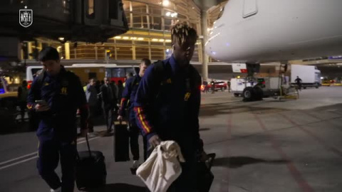 La Selección española aterriza en Catar La Selección española aterriza en Catar