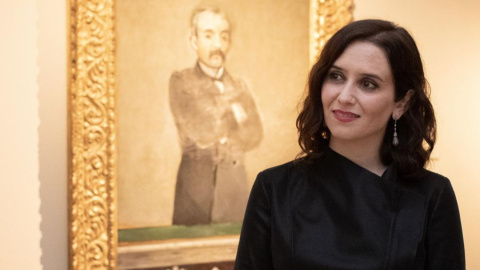 Isabel Díaz Ayuso durante una exposición sobre Rembrandt en el Museo Nacional Thyssen-Bornemisza. Isabel Díaz Ayuso durante una exposición sobre Rembrandt en el Museo Nacional Thyssen-Bornemisza.