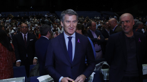 El líder del PP, Alberto Núñez Feijóo, este lunes. El líder del PP, Alberto Núñez Feijóo, este lunes.