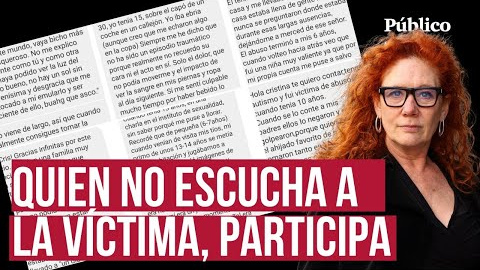 "Escuchar a las víctimas, a las mujeres, es un acto de voluntad", por Cristina Fallarás