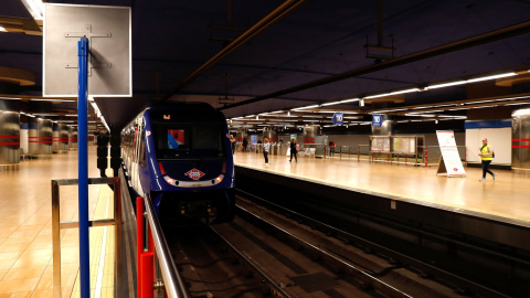 Estación de Metro Tres Olivos (Línea 10) en Madrid. / EUROPA PRESS