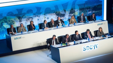 Vista de la última junta de accionistas de Sacyr. E.P.