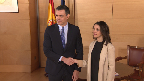 Sánchez y Arrimadas se reúnen en el Congreso de los Diputados