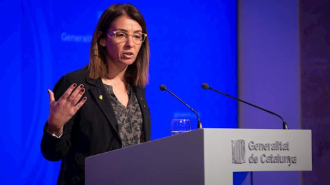 La consellera de la Presidència i portaveu del Govern, Meritxell Budó. EUROPA PRESS