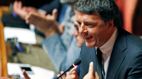El primer ministro italiano, Matteo Renzi, se dirige al Parlamento el pasado mes de agosto de 2019. /REUTERS