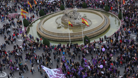 Manifestación el 8 de marzo de 2020, en Madrid. / EUROPA PRESS